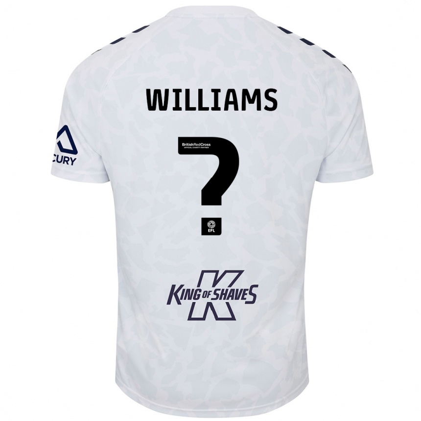 Niño Fútbol Camiseta Thomas Williams #0 Blanco 2ª Equipación 2024/25