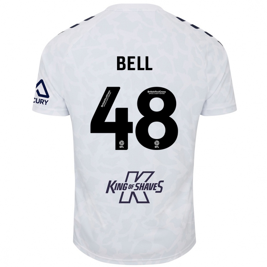 Niño Fútbol Camiseta Luke Bell #48 Blanco 2ª Equipación 2024/25