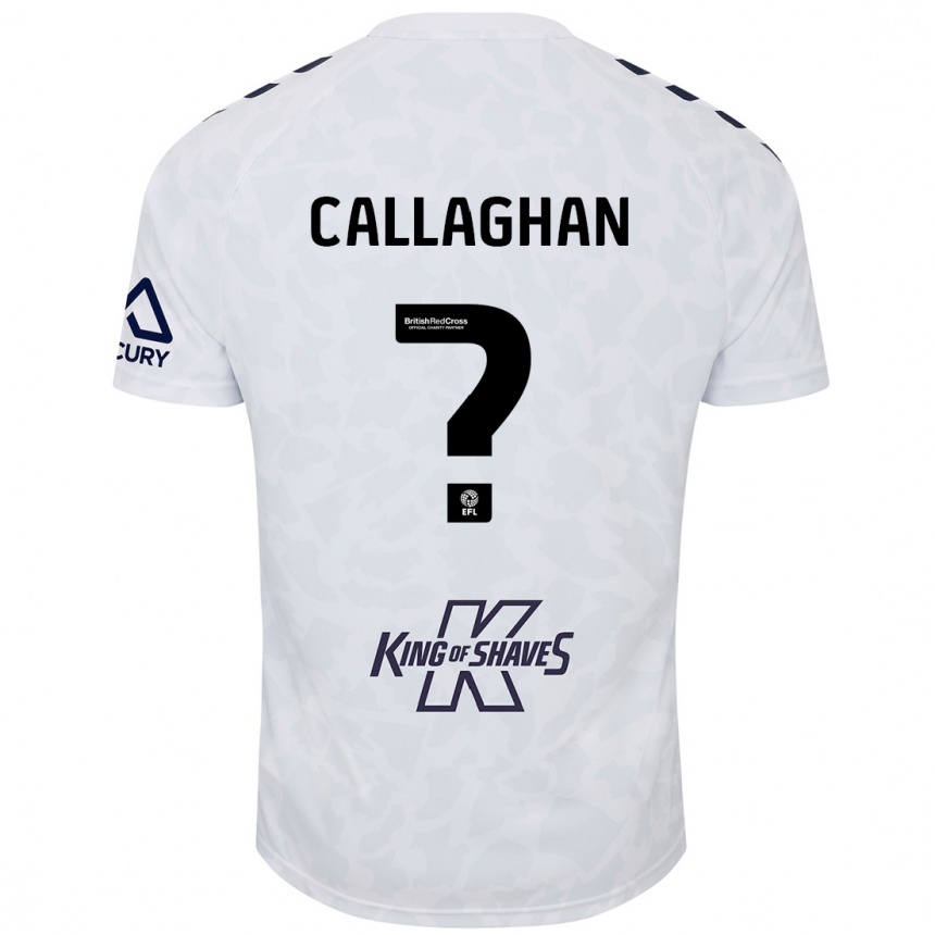 Niño Fútbol Camiseta Charlie Callaghan #0 Blanco 2ª Equipación 2024/25