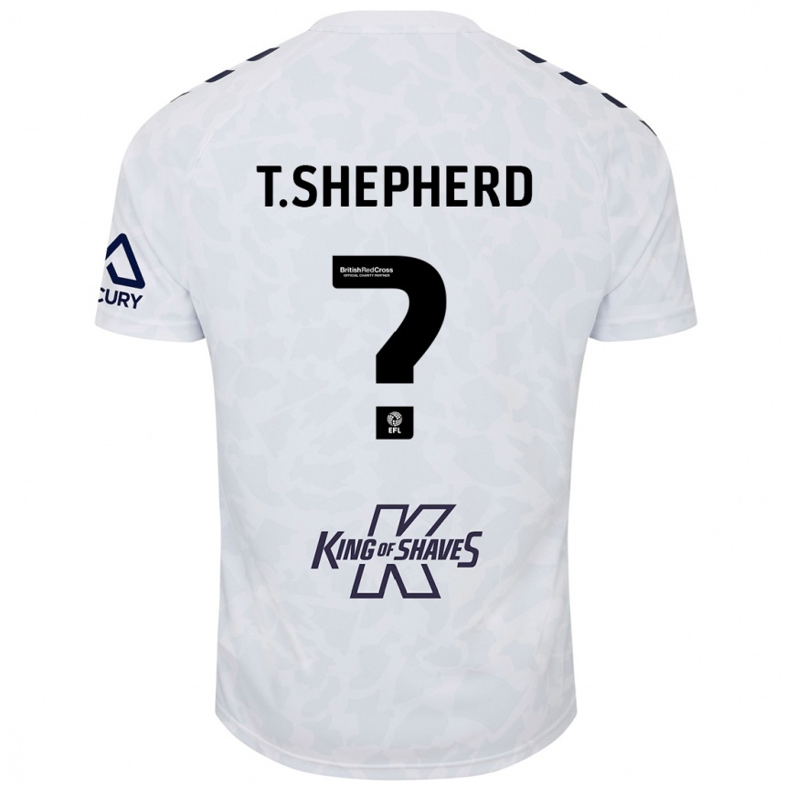 Niño Fútbol Camiseta Talon Shepherd #0 Blanco 2ª Equipación 2024/25