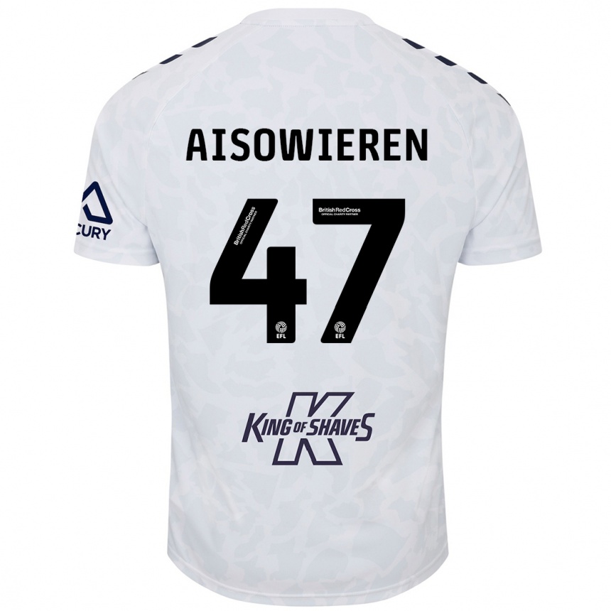 Niño Fútbol Camiseta Evan Eghosa Aisowieren #47 Blanco 2ª Equipación 2024/25