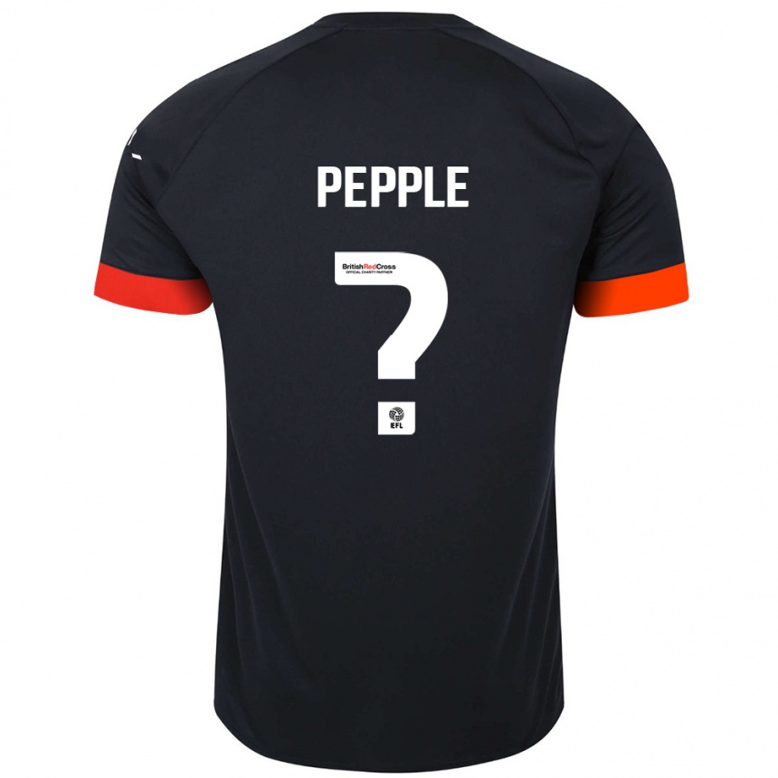 Niño Fútbol Camiseta Aribim Pepple #0 Negro Naranja 2ª Equipación 2024/25