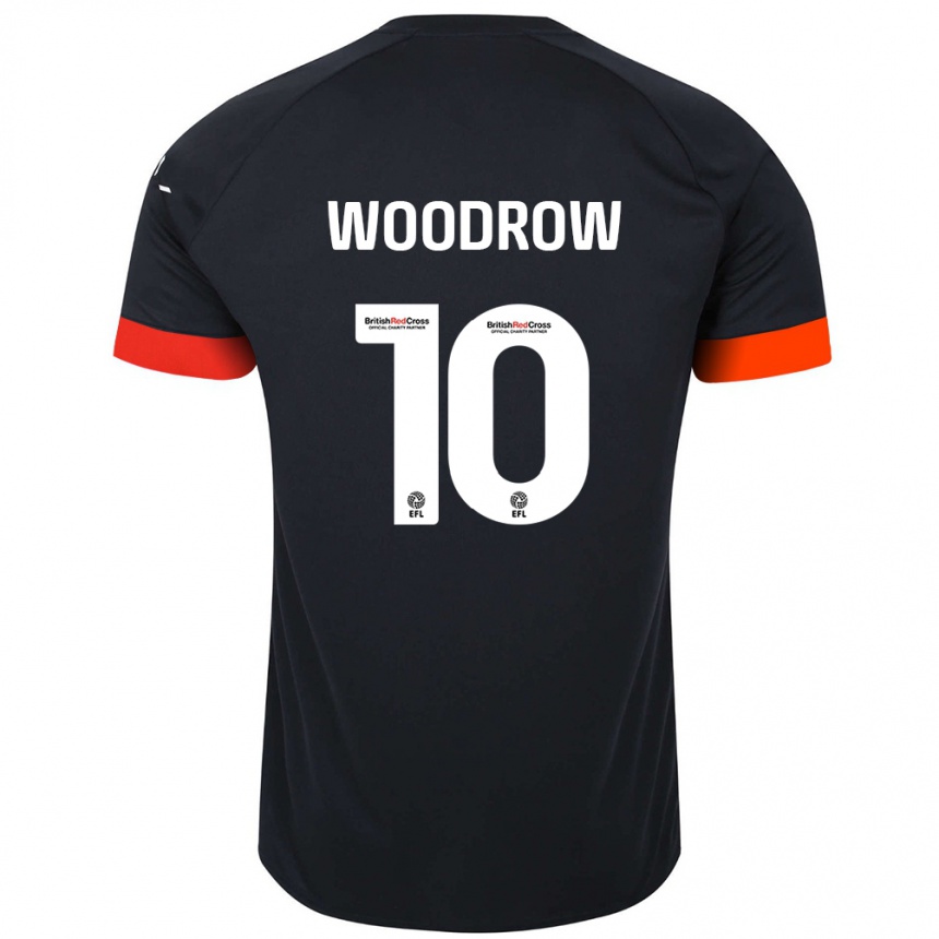 Niño Fútbol Camiseta Cauley Woodrow #10 Negro Naranja 2ª Equipación 2024/25