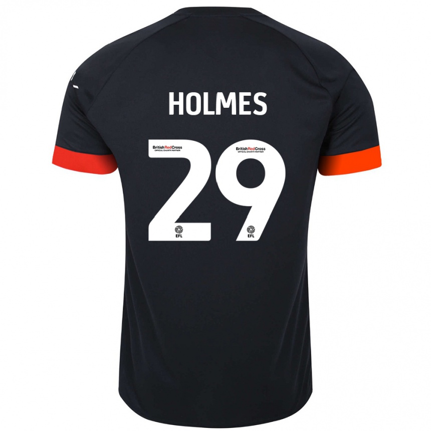 Niño Fútbol Camiseta Tom Holmes #29 Negro Naranja 2ª Equipación 2024/25