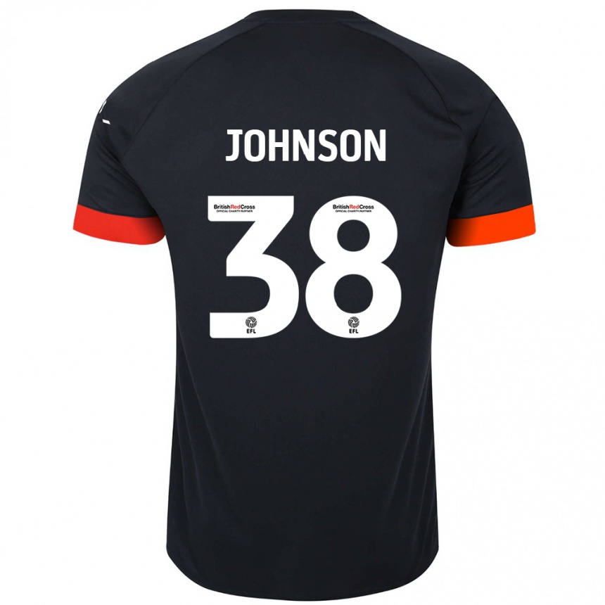 Niño Fútbol Camiseta Joe Johnson #38 Negro Naranja 2ª Equipación 2024/25