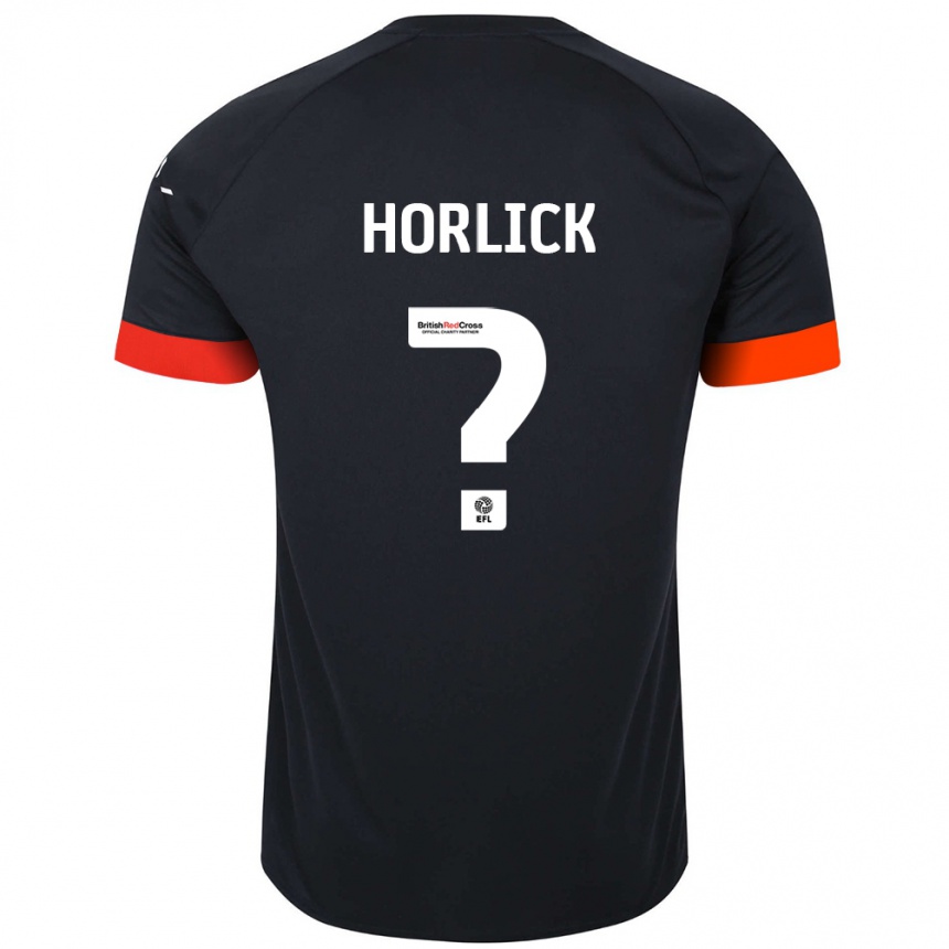 Niño Fútbol Camiseta Jameson Horlick #0 Negro Naranja 2ª Equipación 2024/25