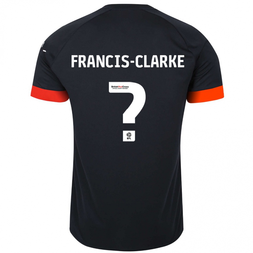 Niño Fútbol Camiseta Aidan Francis-Clarke #0 Negro Naranja 2ª Equipación 2024/25