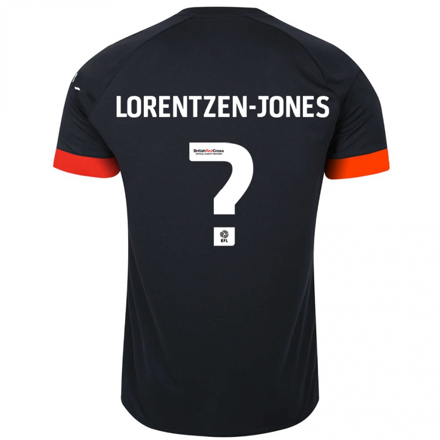 Niño Fútbol Camiseta Jack Lorentzen-Jones #0 Negro Naranja 2ª Equipación 2024/25