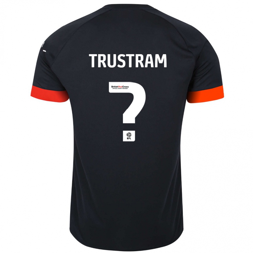 Niño Fútbol Camiseta Charlie Trustram #0 Negro Naranja 2ª Equipación 2024/25