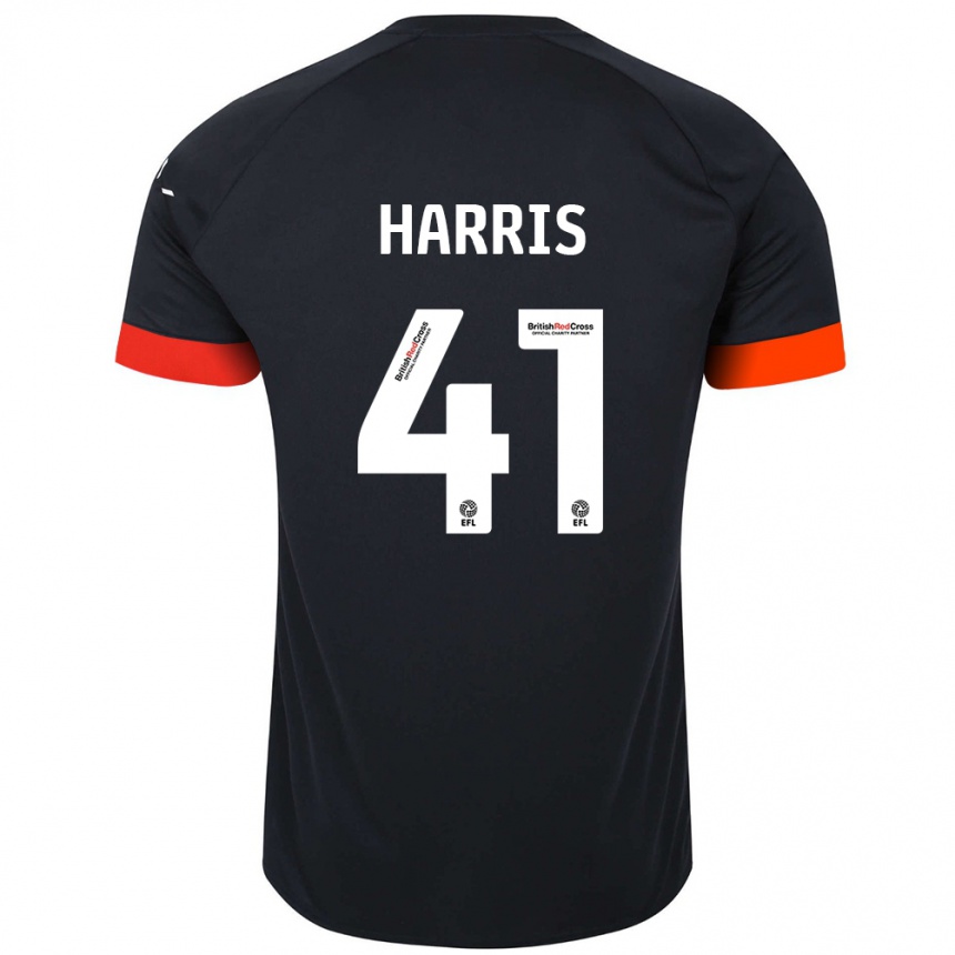 Niño Fútbol Camiseta Taylan Harris #41 Negro Naranja 2ª Equipación 2024/25