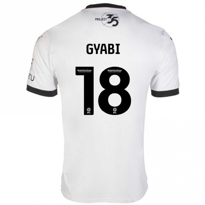 Niño Fútbol Camiseta Darko Gyabi #18 Blanco Negro 2ª Equipación 2024/25