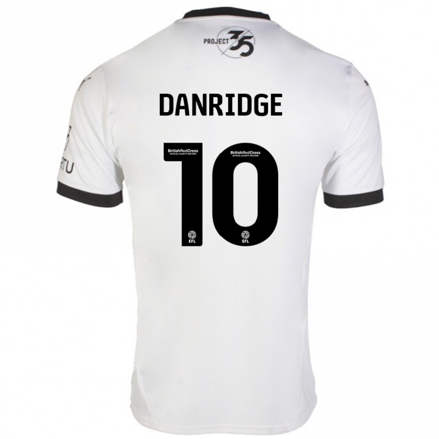 Niño Fútbol Camiseta Rebecca Danridge #10 Blanco Negro 2ª Equipación 2024/25