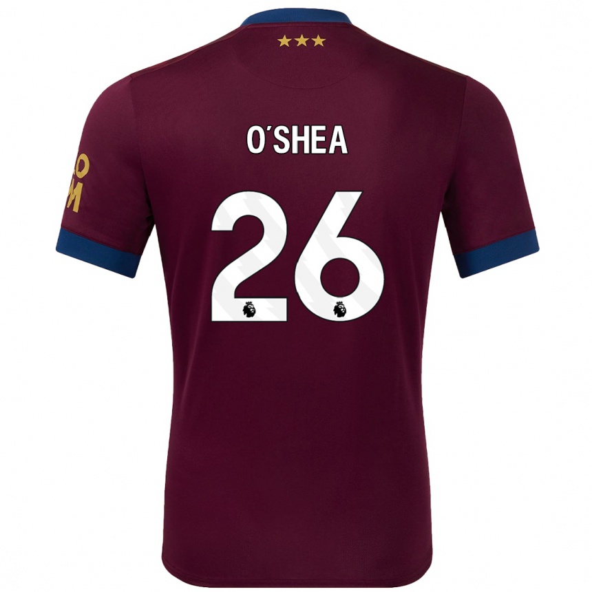 Niño Fútbol Camiseta Dara O'shea #26 Marrón 2ª Equipación 2024/25