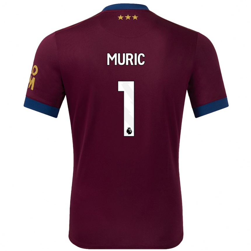 Niño Fútbol Camiseta Arijanet Muric #1 Marrón 2ª Equipación 2024/25