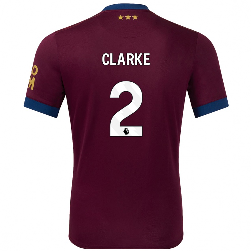 Niño Fútbol Camiseta Harry Clarke #2 Marrón 2ª Equipación 2024/25