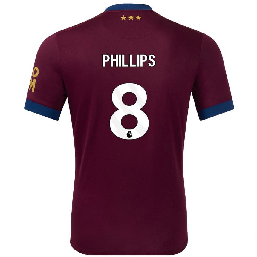 Niño Fútbol Camiseta Kalvin Phillips #8 Marrón 2ª Equipación 2024/25