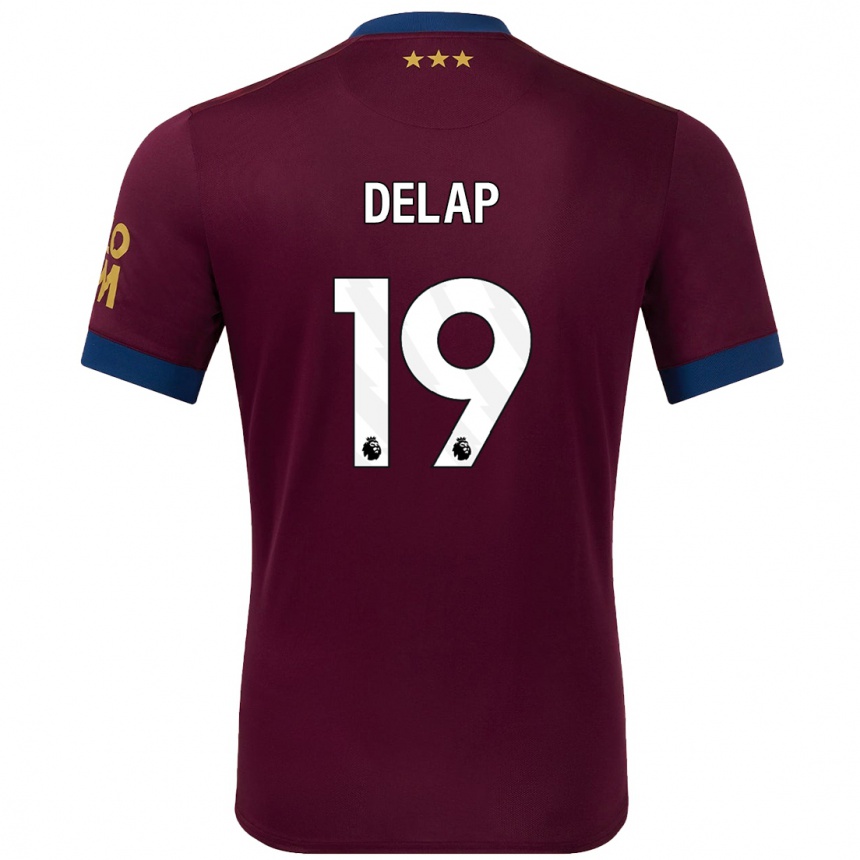 Niño Fútbol Camiseta Liam Delap #19 Marrón 2ª Equipación 2024/25