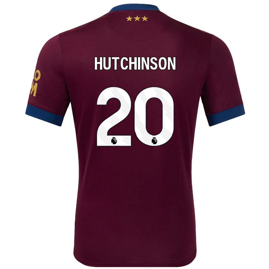 Niño Fútbol Camiseta Omari Hutchinson #20 Marrón 2ª Equipación 2024/25