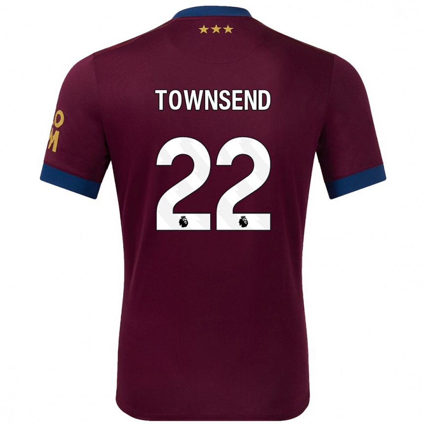 Niño Fútbol Camiseta Conor Townsend #22 Marrón 2ª Equipación 2024/25