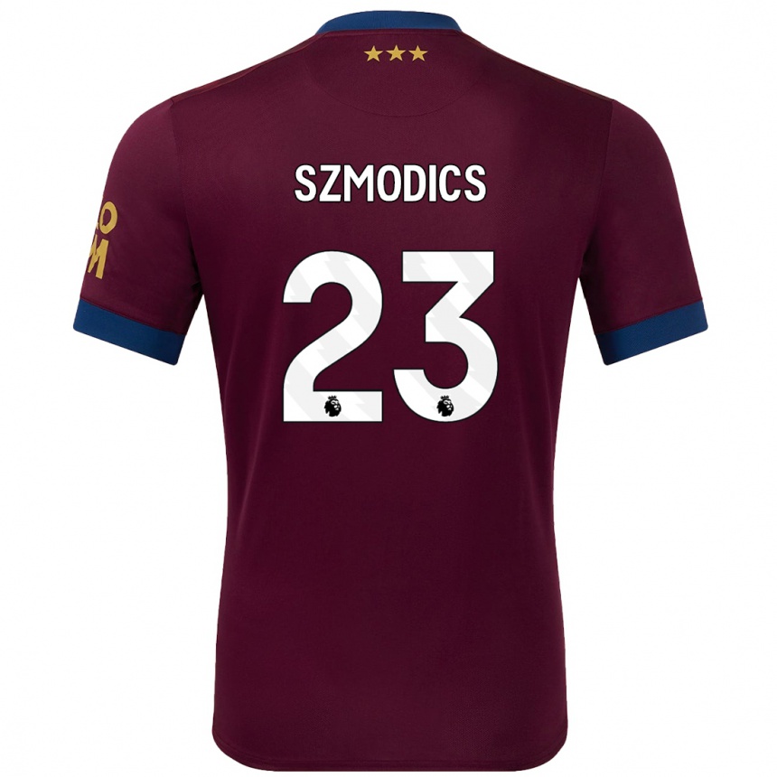 Niño Fútbol Camiseta Sammie Szmodics #23 Marrón 2ª Equipación 2024/25