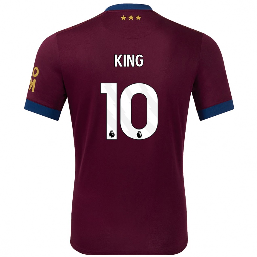 Niño Fútbol Camiseta Eloise King #10 Marrón 2ª Equipación 2024/25