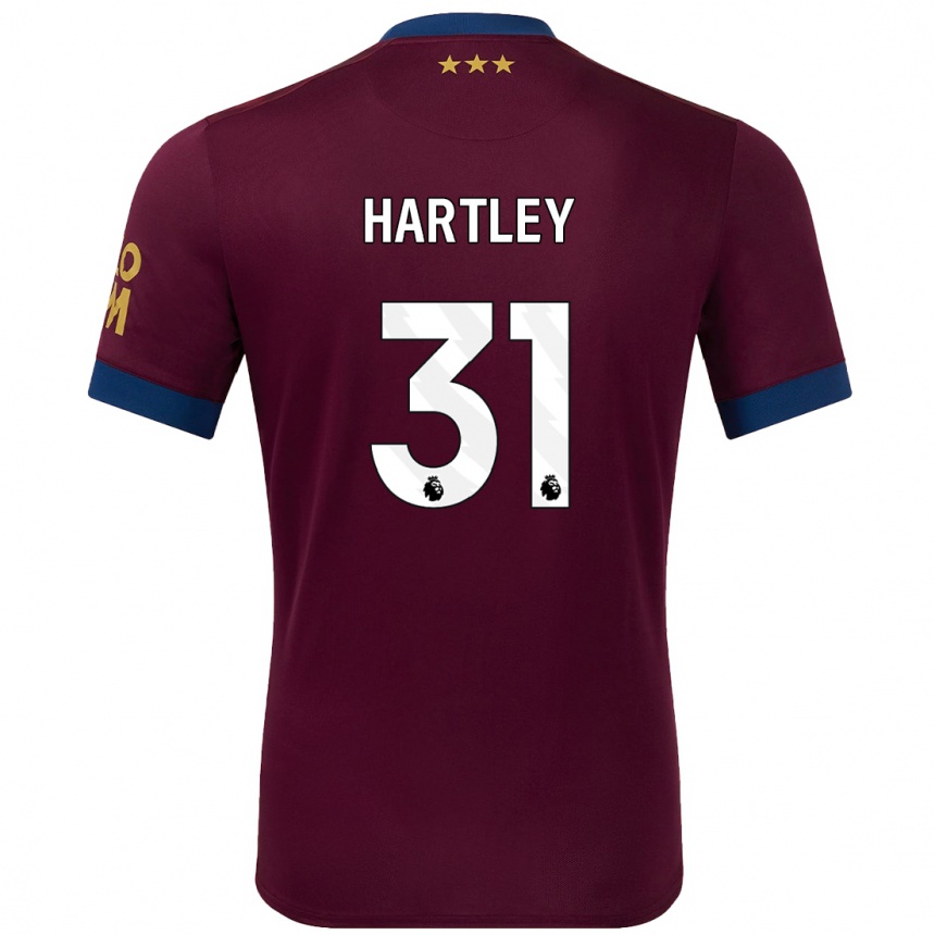 Niño Fútbol Camiseta Laura Hartley #31 Marrón 2ª Equipación 2024/25