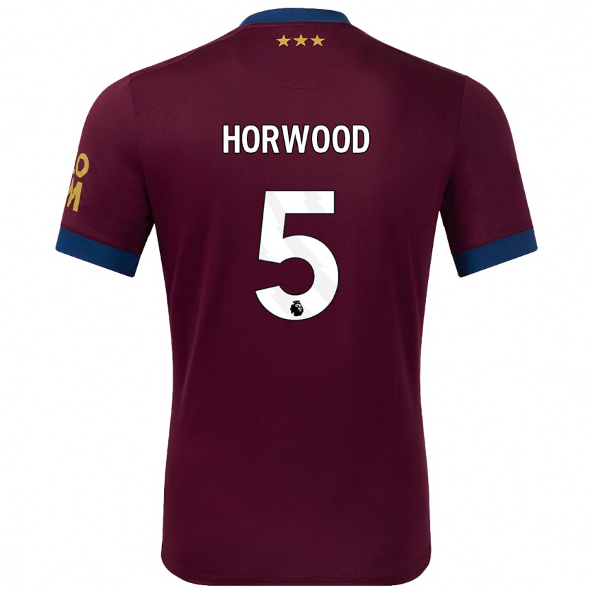 Niño Fútbol Camiseta Bonnie Horwood #5 Marrón 2ª Equipación 2024/25