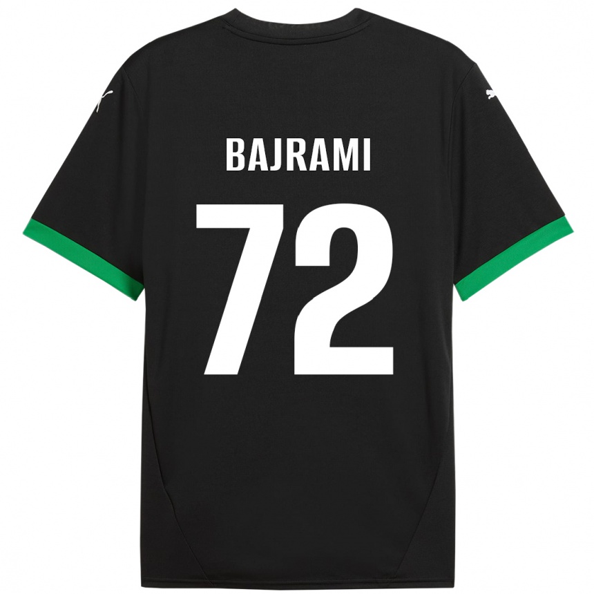 Hombre Fútbol Camiseta Nedim Bajrami #72 Negro Verde Oscuro 1ª Equipación 2024/25