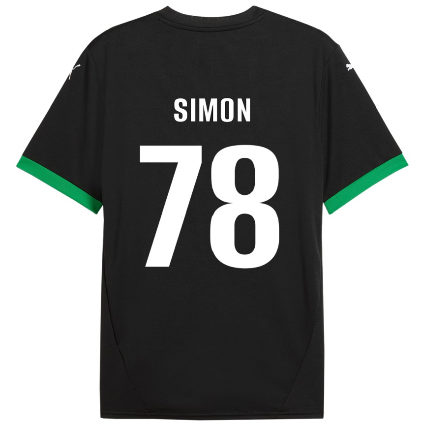 Hombre Fútbol Camiseta Bénédicte Simon #78 Negro Verde Oscuro 1ª Equipación 2024/25