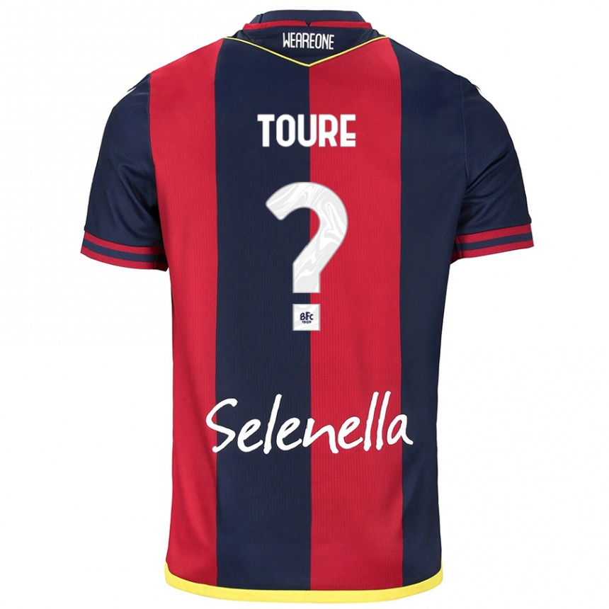 Hombre Fútbol Camiseta Mohamed Toure #0 Rojo Azul Real 1ª Equipación 2024/25