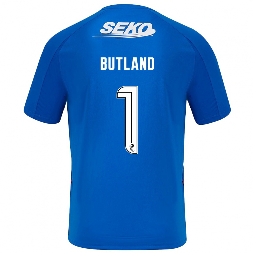 Hombre Fútbol Camiseta Jack Butland #1 Azul Oscuro 1ª Equipación 2024/25