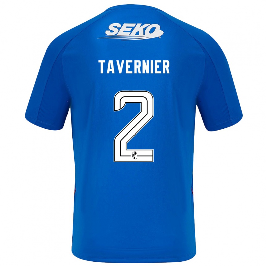 Hombre Fútbol Camiseta James Tavernier #2 Azul Oscuro 1ª Equipación 2024/25