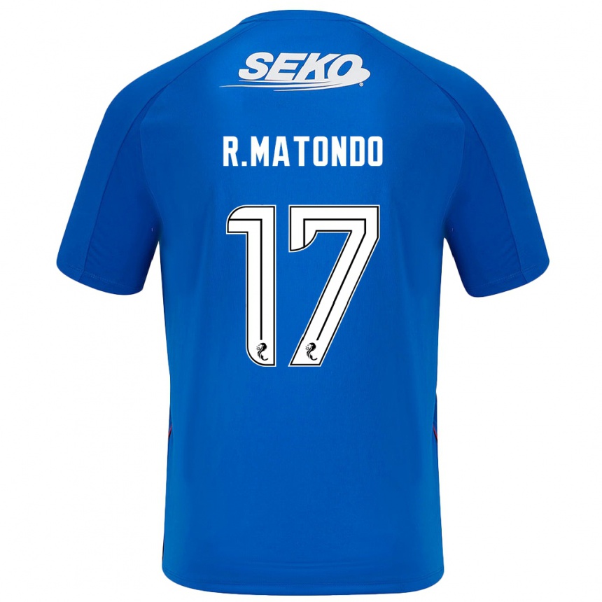 Hombre Fútbol Camiseta Rabbi Matondo #17 Azul Oscuro 1ª Equipación 2024/25