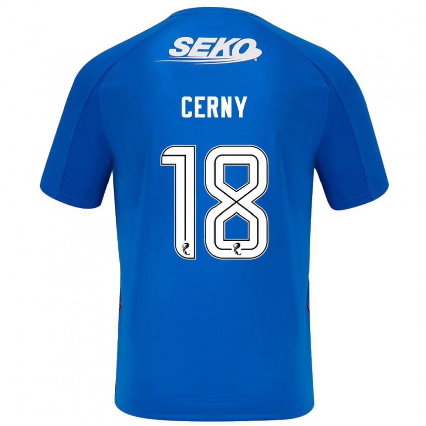 Hombre Fútbol Camiseta Vaclav Cerny #18 Azul Oscuro 1ª Equipación 2024/25