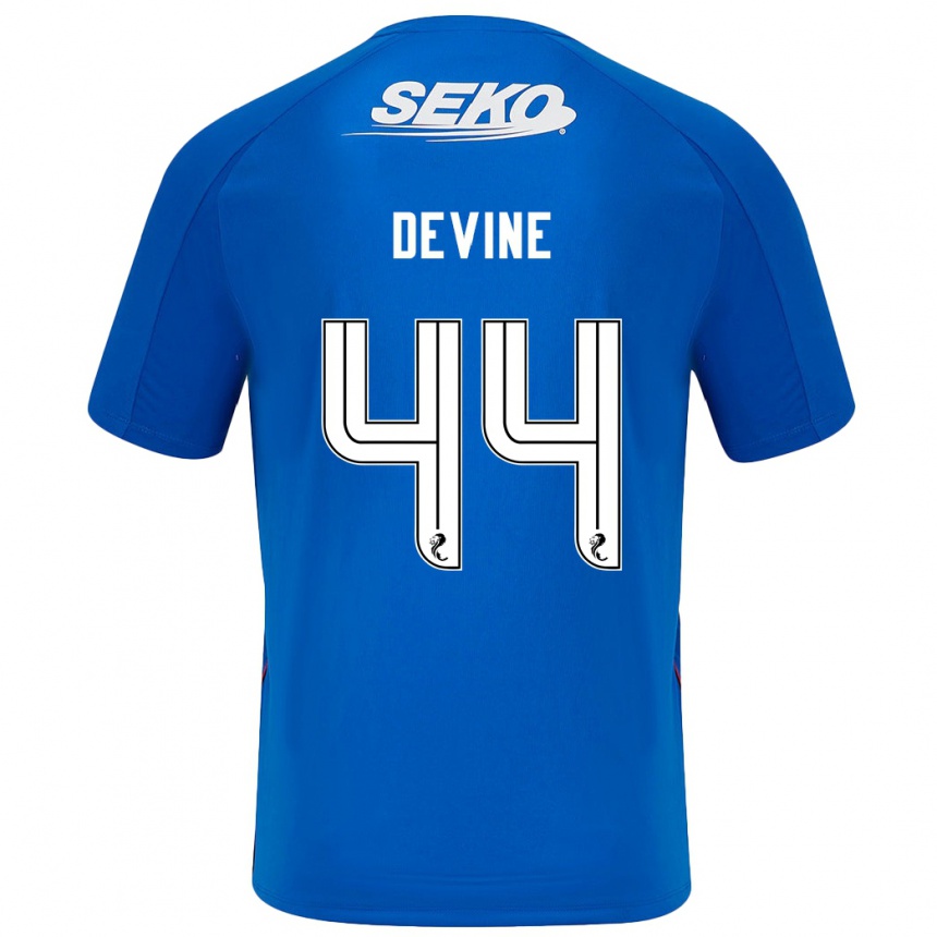 Hombre Fútbol Camiseta Adam Devine #44 Azul Oscuro 1ª Equipación 2024/25