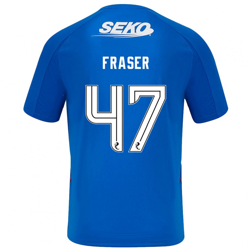 Hombre Fútbol Camiseta Robbie Fraser #47 Azul Oscuro 1ª Equipación 2024/25