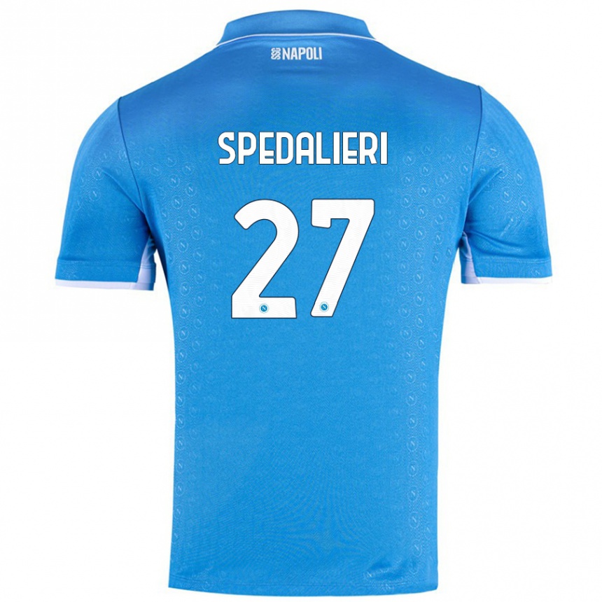 Hombre Fútbol Camiseta Johnatan Andrea Spedalieri #27 Azul Cielo 1ª Equipación 2024/25