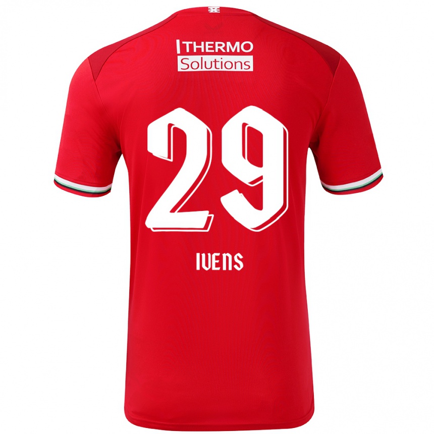 Hombre Fútbol Camiseta Rose Ivens #29 Rojo Blanco 1ª Equipación 2024/25