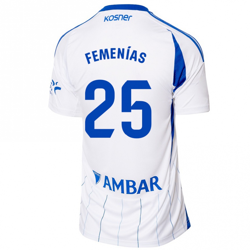 Hombre Fútbol Camiseta Joan Femenías #25 Rojo Blanco 1ª Equipación 2024/25