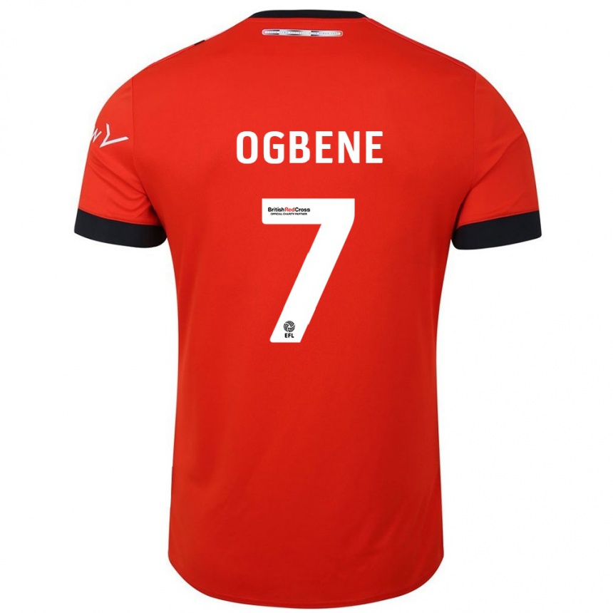 Hombre Fútbol Camiseta Chiedozie Ogbene #7 Naranja Negro 1ª Equipación 2024/25