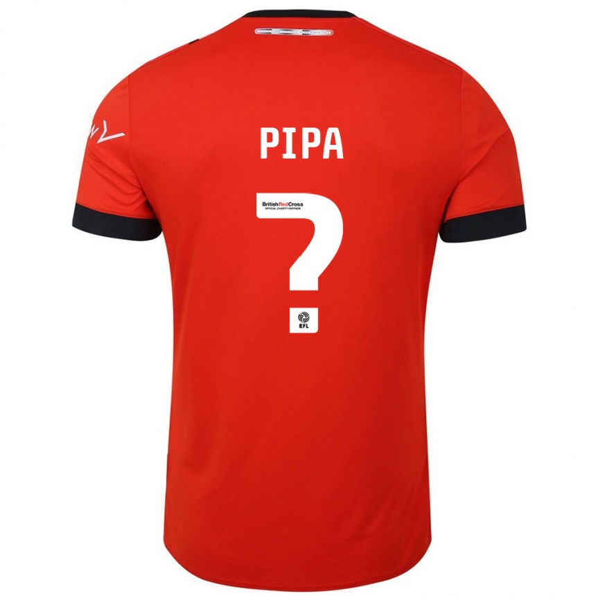 Hombre Fútbol Camiseta Oliver Pipa #0 Naranja Negro 1ª Equipación 2024/25