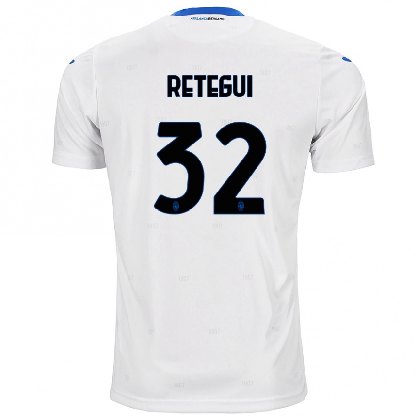 Hombre Fútbol Camiseta Mateo Retegui #32 Blanco 2ª Equipación 2024/25