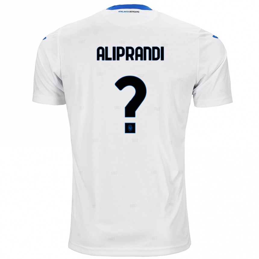 Hombre Fútbol Camiseta Mattia Aliprandi #0 Blanco 2ª Equipación 2024/25