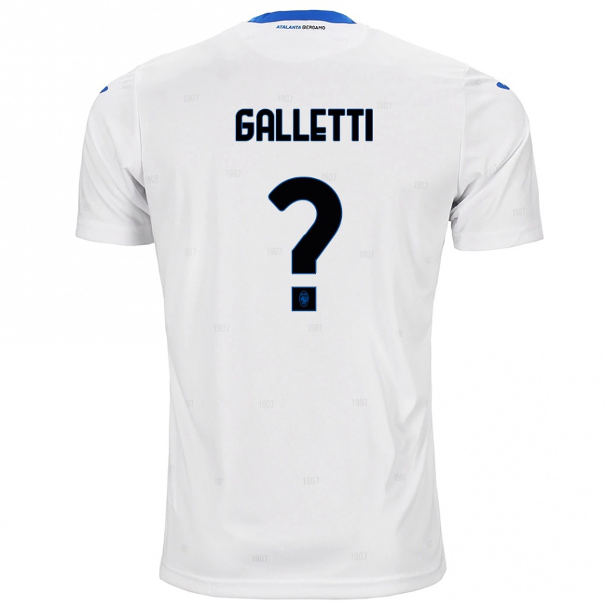 Hombre Fútbol Camiseta Elia Galletti #0 Blanco 2ª Equipación 2024/25