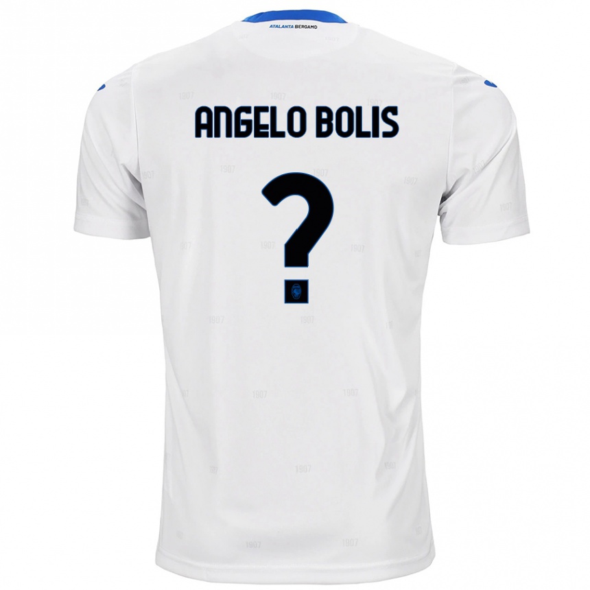 Hombre Fútbol Camiseta Tommaso Angelo Bolis #0 Blanco 2ª Equipación 2024/25