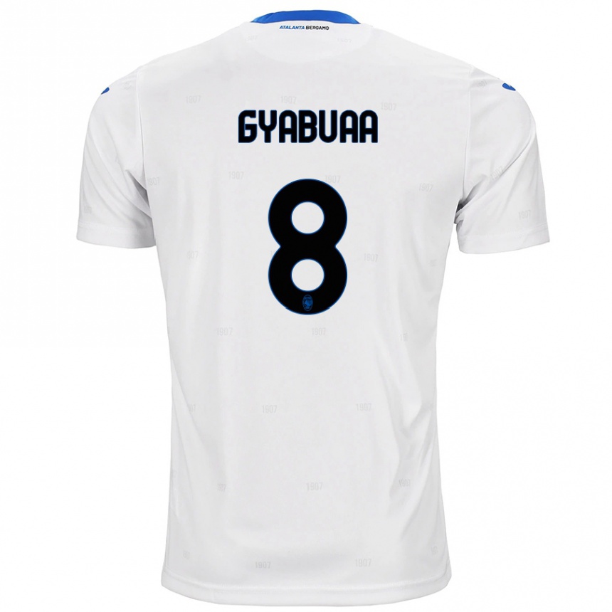 Hombre Fútbol Camiseta Emmanuel Gyabuaa #8 Blanco 2ª Equipación 2024/25