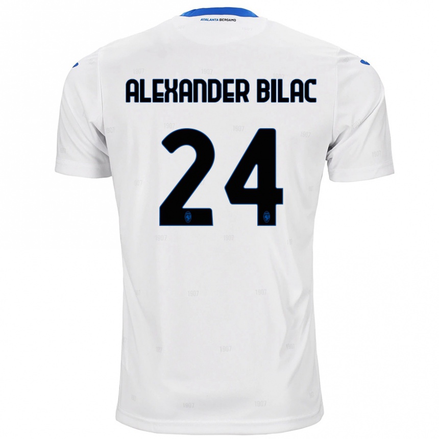 Hombre Fútbol Camiseta Max Alexander Bilac #24 Blanco 2ª Equipación 2024/25