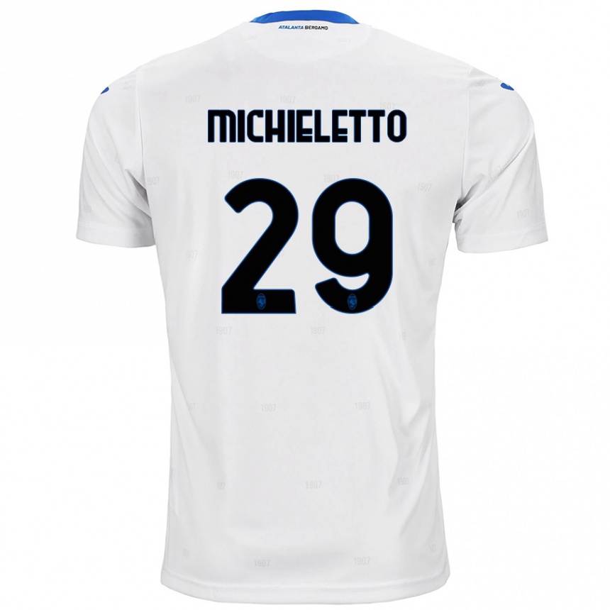 Hombre Fútbol Camiseta Andrea Michieletto #29 Blanco 2ª Equipación 2024/25