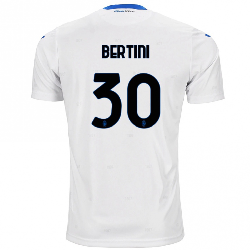 Hombre Fútbol Camiseta Tommaso Bertini #30 Blanco 2ª Equipación 2024/25