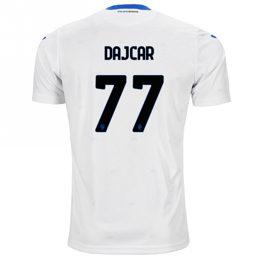 Hombre Fútbol Camiseta Matevz Dajcar #77 Blanco 2ª Equipación 2024/25